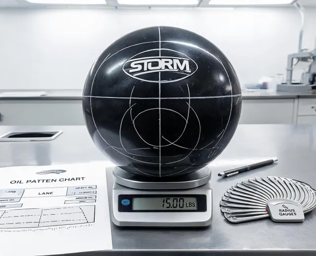 Bowling ball laboratory measurements